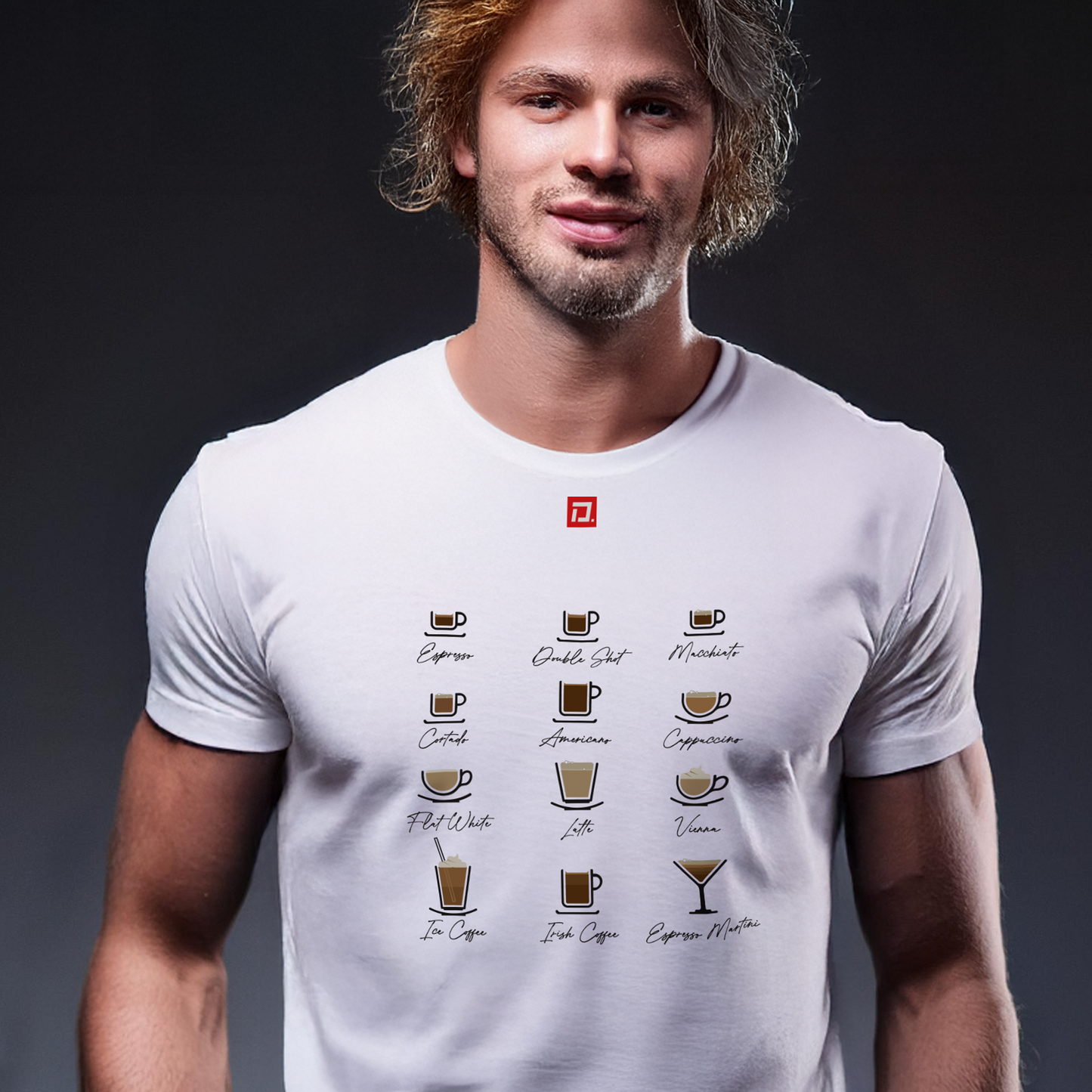 35. Caffeine - Men's/Unisex White T-shirt