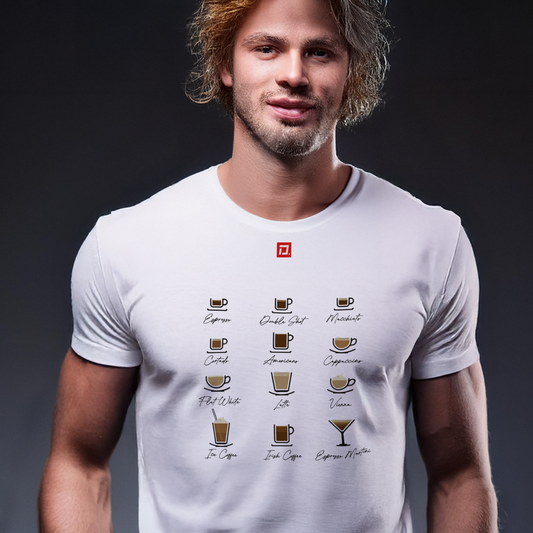 35. Caffeine - Men's/Unisex White T-shirt